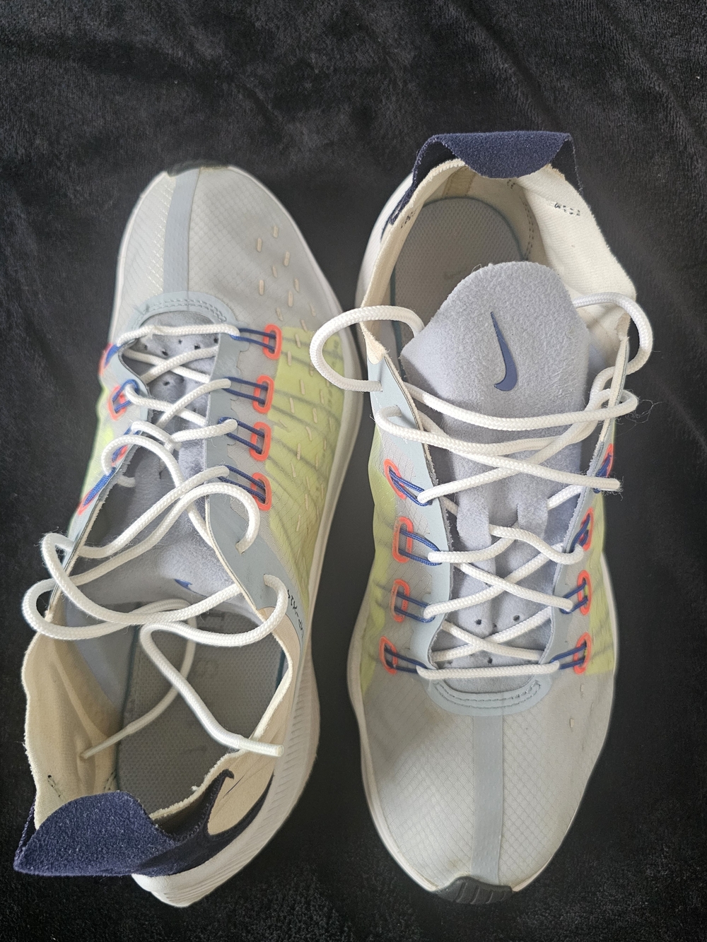 CRIMSOM EXP X14 Nike Men’s Light Blue and Lime Running Shoes